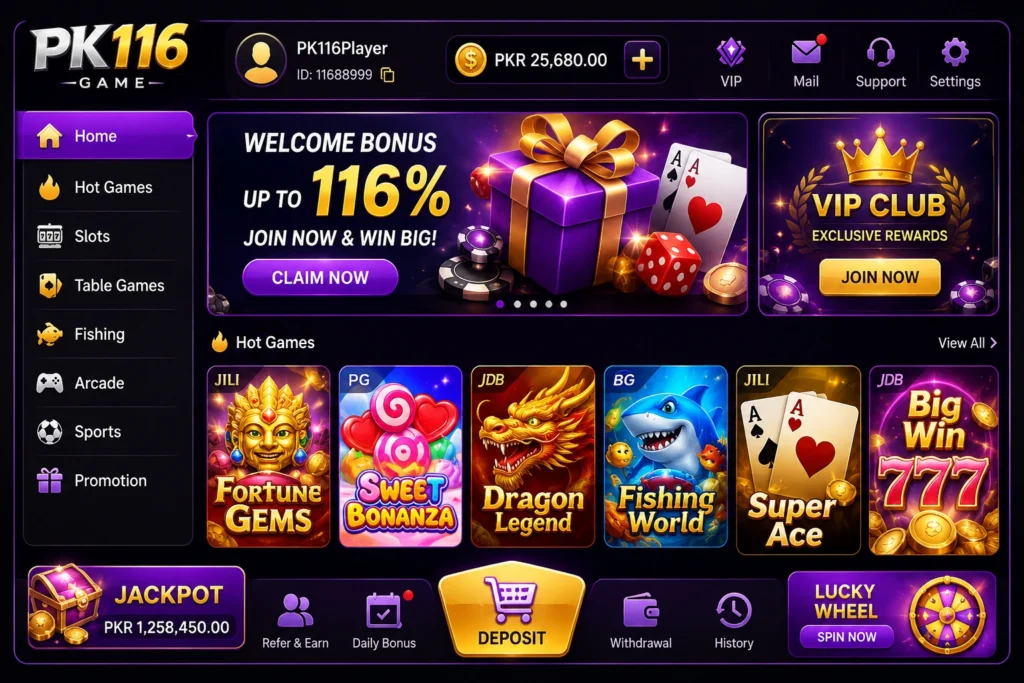 pk116 game